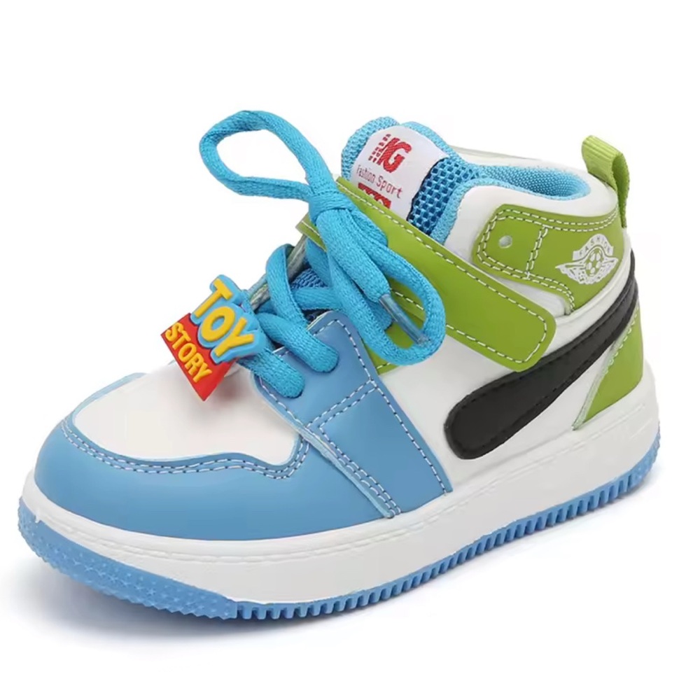 Kids Sporty Blue and Green Sneakers
